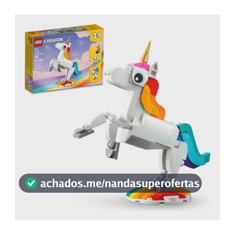 Creator 3 em 1 Unicórnio Mágico Lego 31140