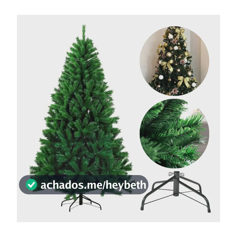 Arvore De Natal Pinheiro Luxo Gigante 210cm Bem Cheia 2,10m Premium D'presentes