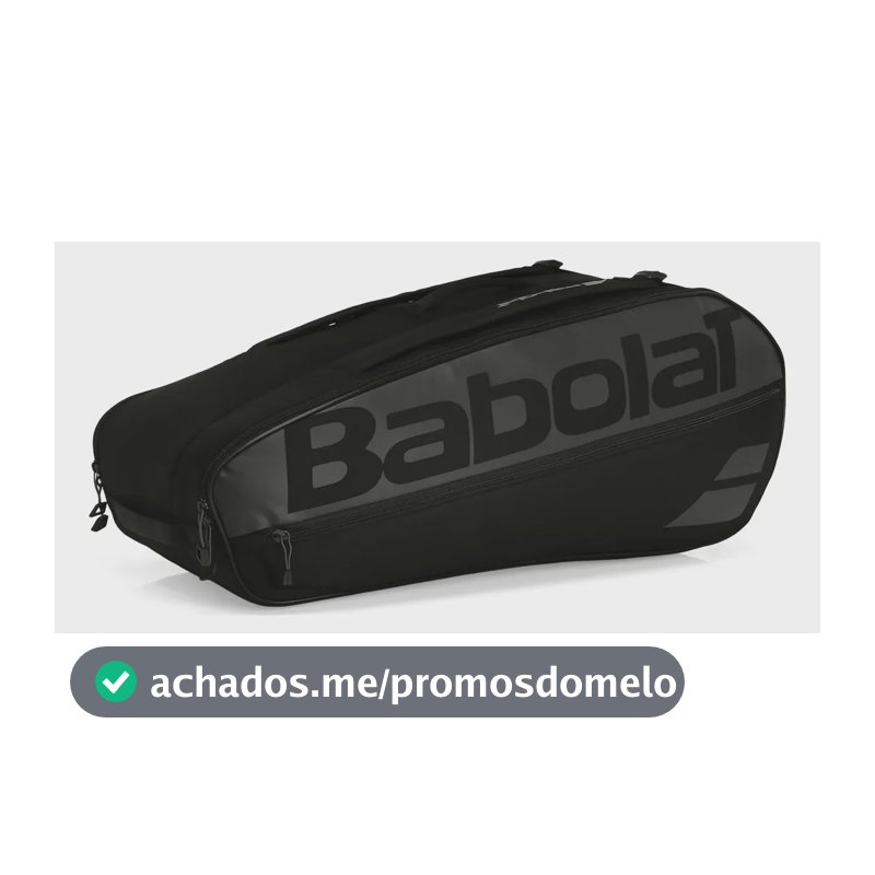Raqueteira Babolat Court L X9 Preta