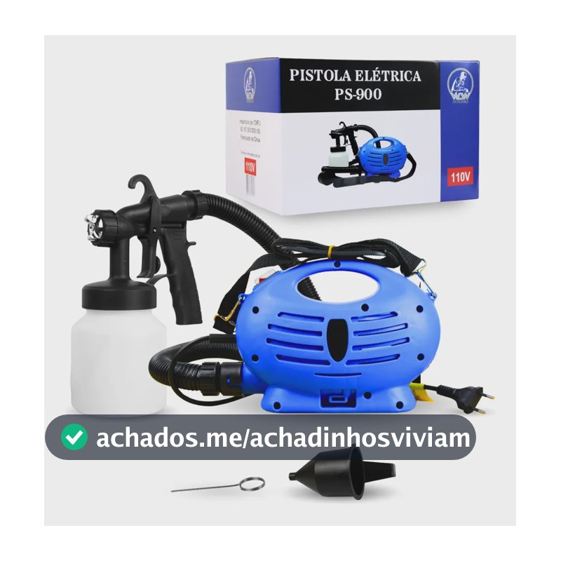Mini Compressor Kit Pintura Pulverizador 220v Azul 220v