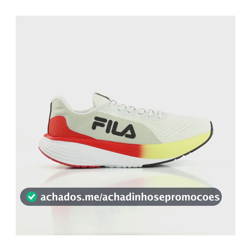 Tênis Fila Agile Masculino Engineering Mesh Academia Treinos Cinza 41 Br