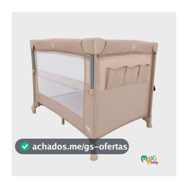 Berço Cercado Portátil Bebê Co-bed Acoplado Desmontável 2 Alturas Buddy Maxi Baby - Bege