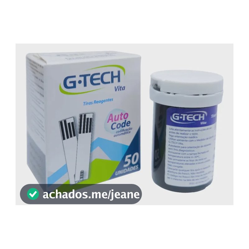 Tiras de Glicemia G-Tech Vita Tiras 50un