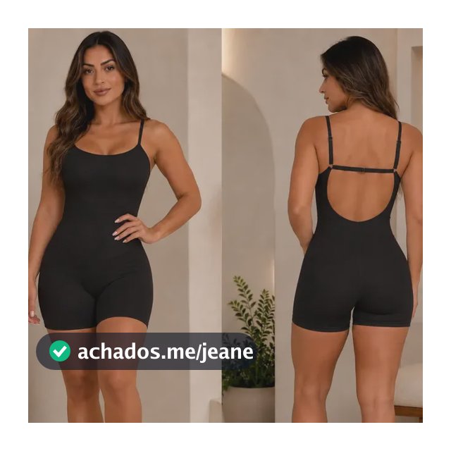 Macaquinho Feminino Costas Aberta Fitness Esportivo Academia