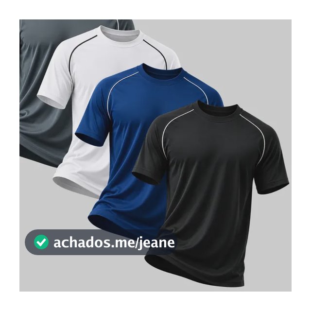 Kit  4 Camisetas Masculina Dry Fit Ultra Leve Academia