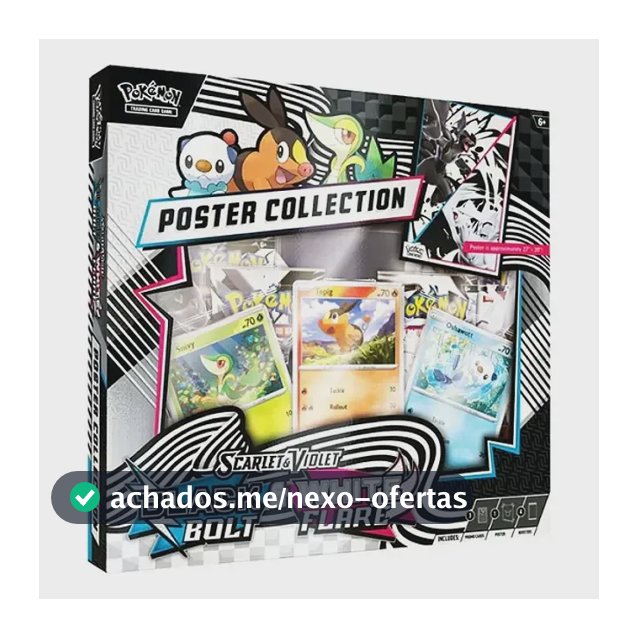 Pokémon Poster Collection Black Bolt & White Flare- Inglês Black Bolt And White Inglês