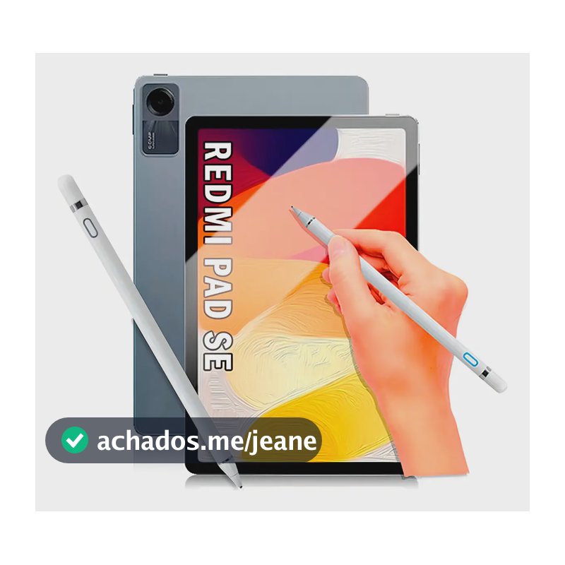 Caneta Touch Capacitiva Genai Pencil p/ Xiaomi Redmi Pad SE 11.0" USB-C