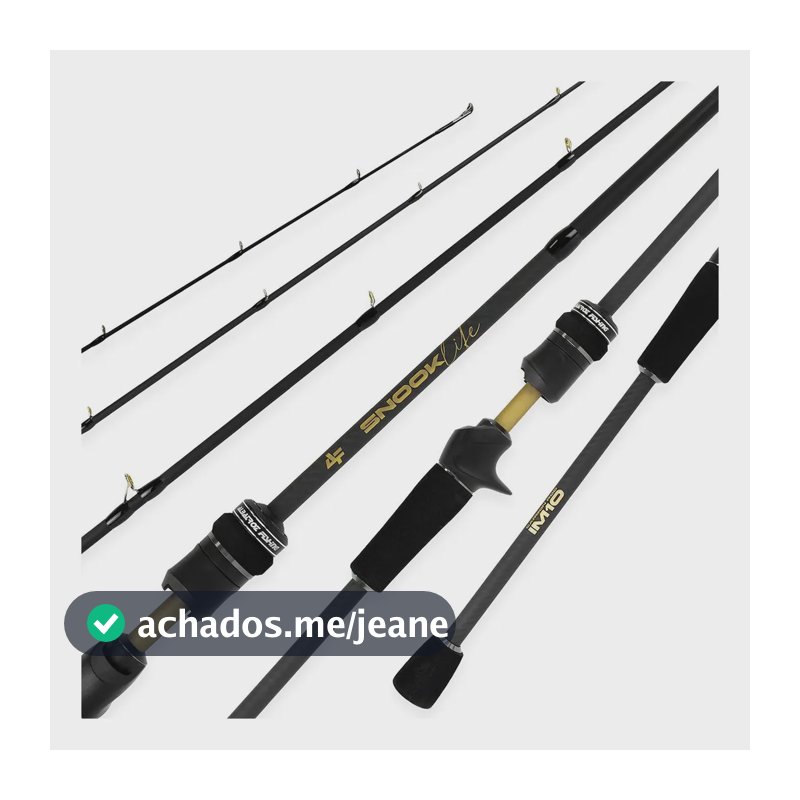 Vara De Carretilha Snook Life 1,92mts 10-20lbs 1p - Albatroz Preto