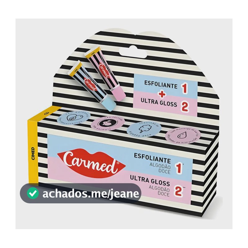 Carmed Kit Sos Lábios Completo Esfoliante Hidratante Labial