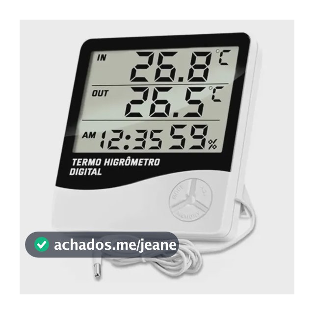 Termo Higrômetro Sensor De Temperatura E Umidade Digital