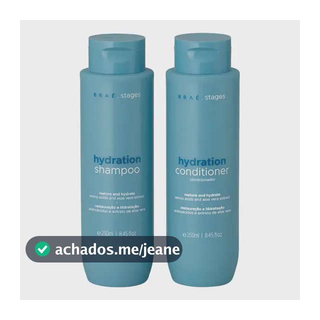 Kit Hidratação Braé Stages Shampoo + Condicionador Hydration