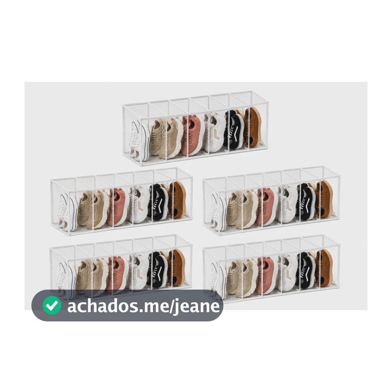 KIT 5 COLMEIA ORGANIZADORA SAPATOS TENIS SANDALIA TOALHA BANHO RASTEIRINHA CHINELO 40X25X30