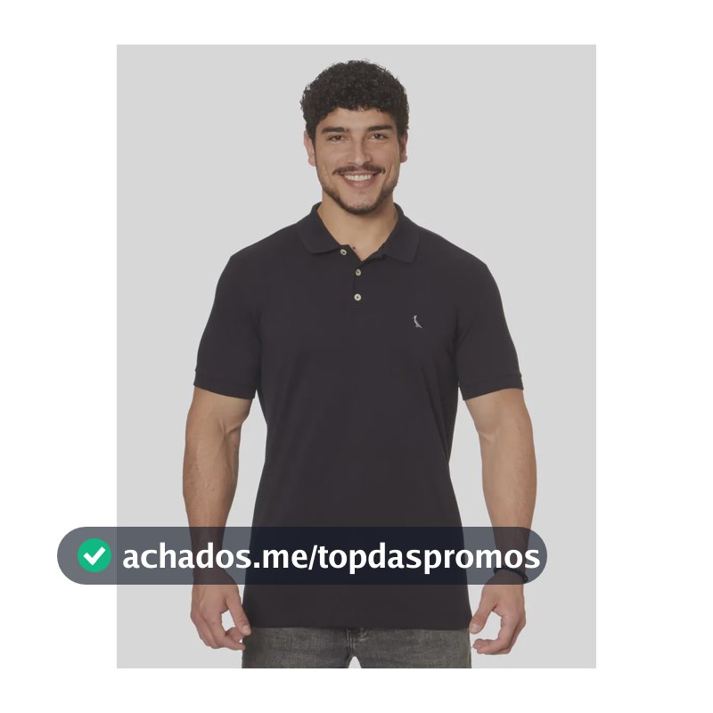 Camisa Reserva Masculino Polo Regular Essence Preto Liso Gg