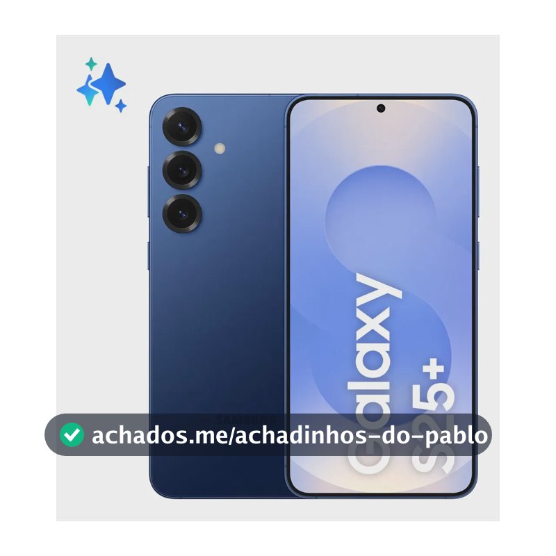 Samsung Galaxy S25+ 5g, 256gb, 12gb, Câmera Tripla - Azul marinho