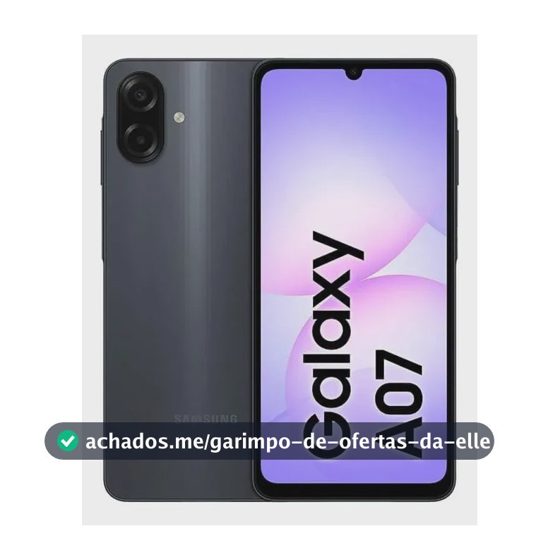 Celular Samsung Galaxy A07 128gb 4gb Tela Grande