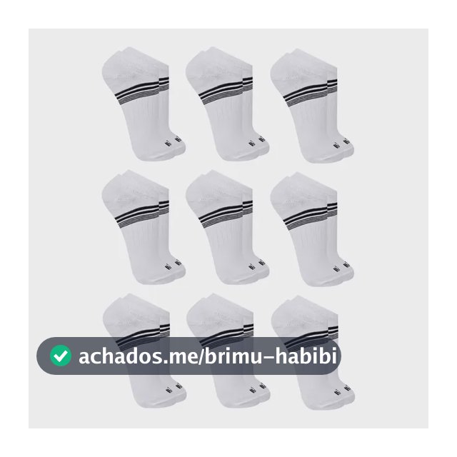 Kit 9 Pares Meia Soquete Cano Curto Invisível Cotton Trifil
