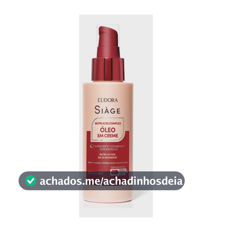 Eudora Siàge Nutri Acid.complex Óleo Em Creme 100ml