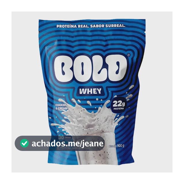 Whey Protein Bold Sabor Cookies & Cream 900g