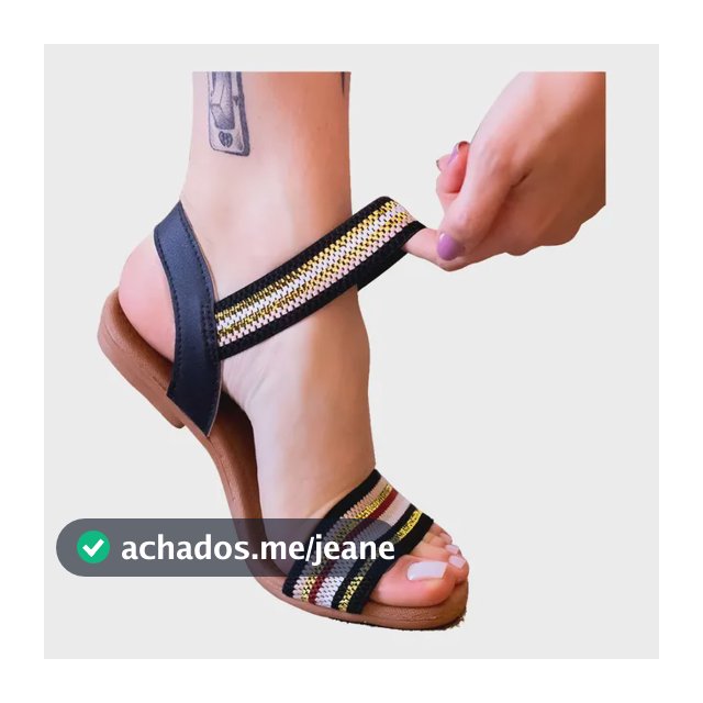 Sandalia Feminina Elástico Ortopédica Anatômica Papete Moda