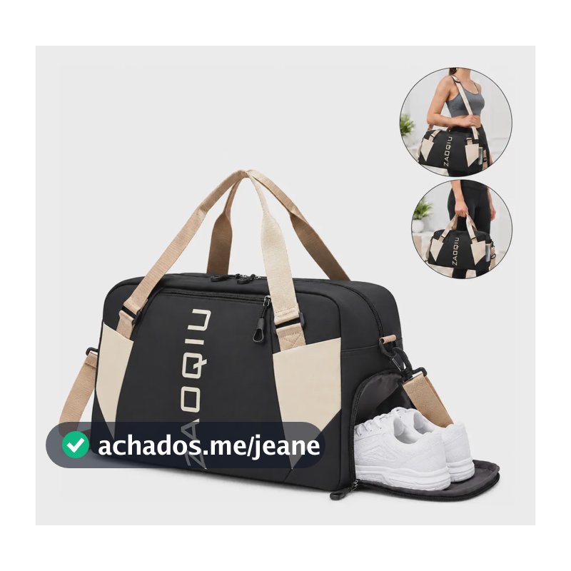 Bolsa Mala De Mão Para Bordo Viagem Feminina Masculina Preto Zaoqiu