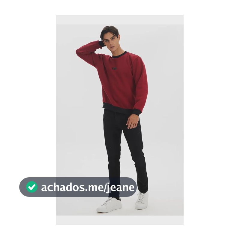 Moletom Gola Careca Polo Wear Vermelho Médio M Vermelho Médio