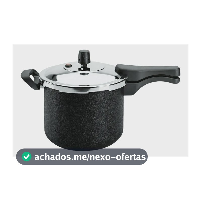 Panela De Pressão Triunfo 4,5 L Fechamento Externo Cor Preto Craqueado