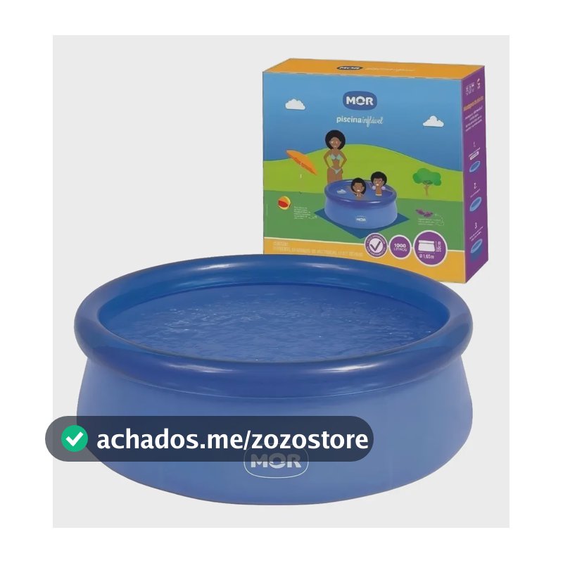Piscina MOR Inflável 1000 Litros Splash Fun Azul - 1048