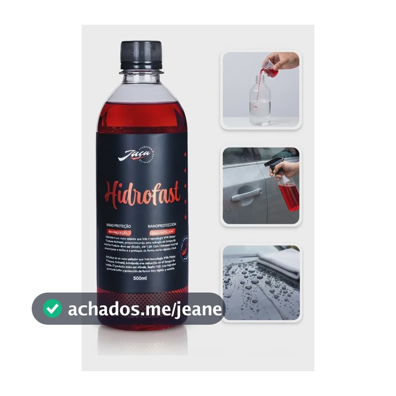 Cera Líquida Automotiva Nano Selante Hidrofast Jaça 500ml