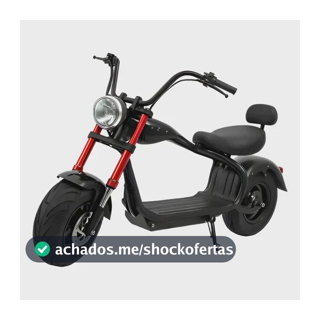 Bicicleta Elétrica Oasis Oih-6725 900w 45km/h Autonomia Preto