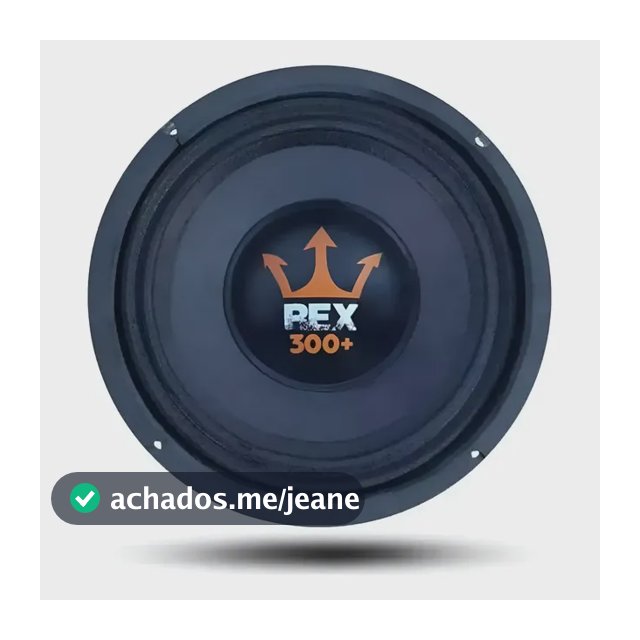 Falante Woofer Médio Grave 10 Polegadas 300w Rms Rex 300+