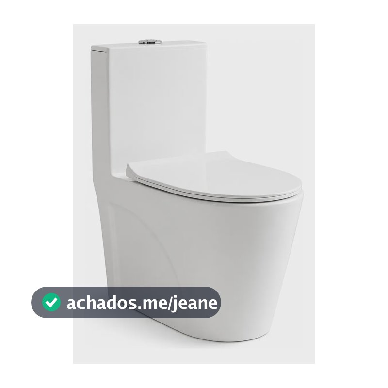 Vaso Sanitário Monobloco Caixa Acoplada Barcelona Cor Branco Branco