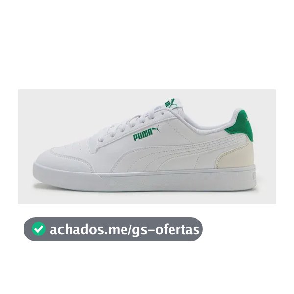 Tênis Masculino E Feminino Shuffle Puma Puma White-vapor Gray-archive Green Liso 36