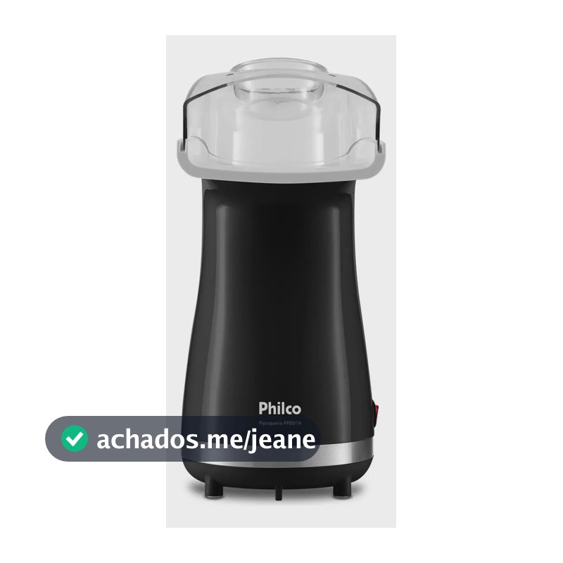 Pipoqueira Elétrica Sem Óleo Philco 1200w Ppie01a Cor Preto