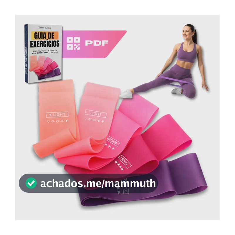 Kit 5 Faixa Elástica Super Mini Band Extensor Elástico Para Treino Resistência Funcional Academia Ginástica Yoga Esporte Banda Extra Forte De Treinamento Thera Pilates Fisioterapia Alegria Rosa