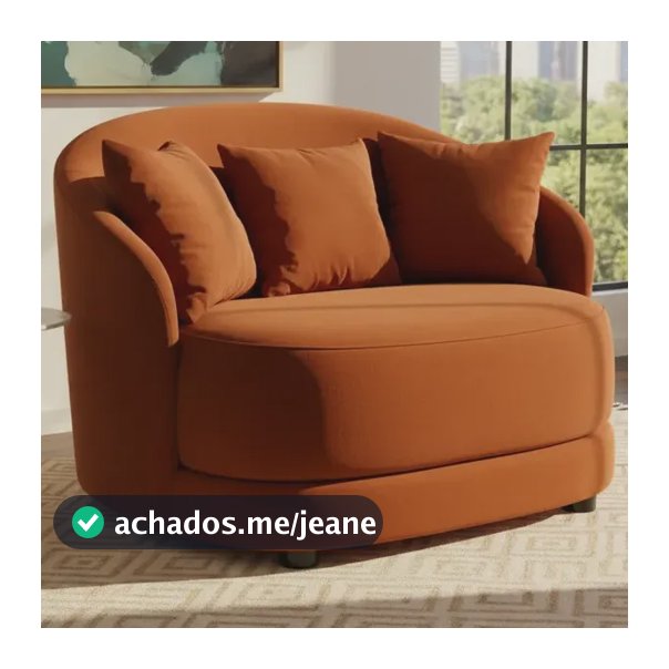 Puff Poltrona Decorativa P/ Sala De Estar Lya Conforto