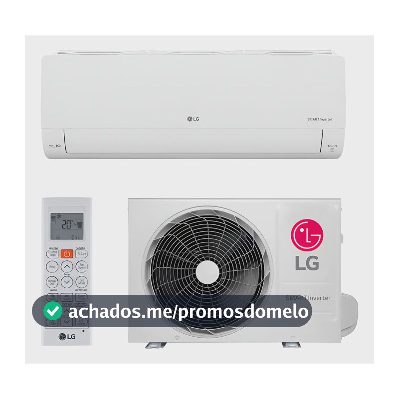 Ar Condicionado Split LG AI Voice Inverter 9.000 BTUs Frio com Wi-Fi