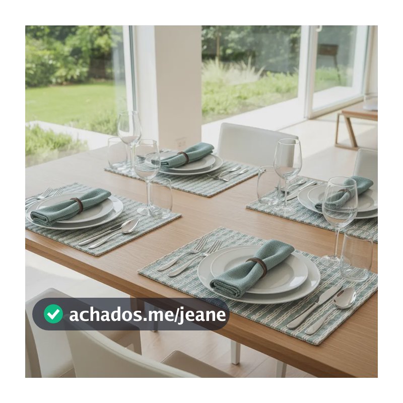 Kit Jogo Americano Pistache 4 Lug Mesa Posta De Luxo Tear Pistache/cru Kit Jogo Americano Lugares Jogo Americano Guardanapo De Mesa Mesa Posta Mesa Organizada Mesa Bonita Kit Jogo