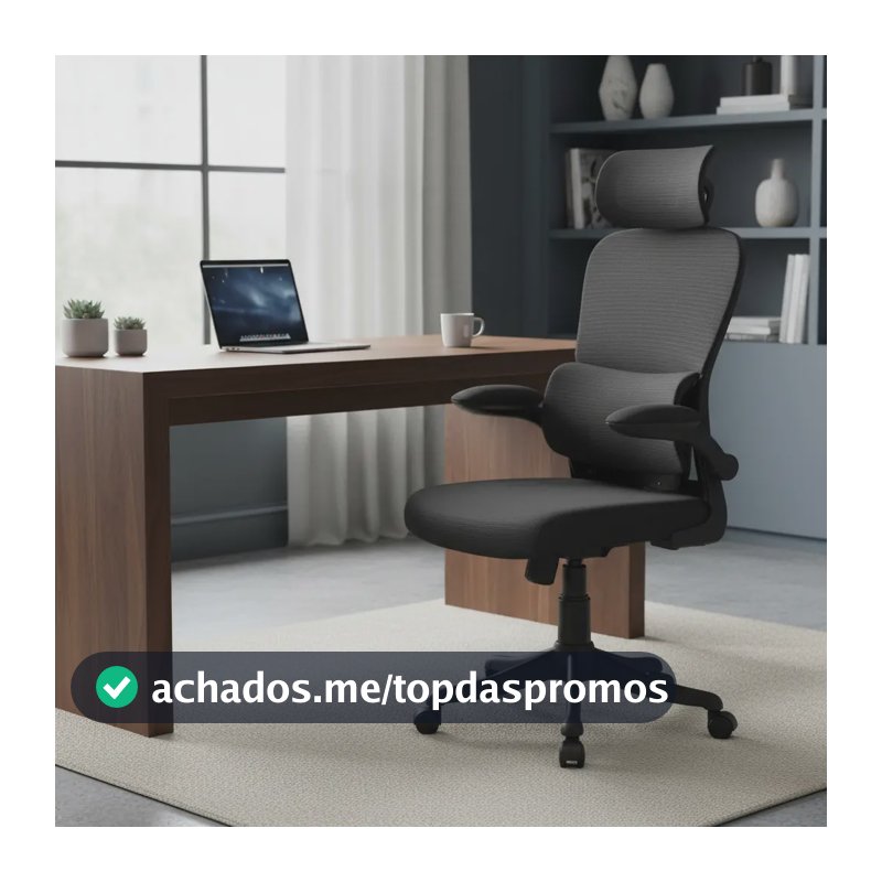 Cadeira Escritório Ergonômica Genebra B500 NR-17 Luvinco Cor Preto Com Suporte Lombar Estofado Mesh