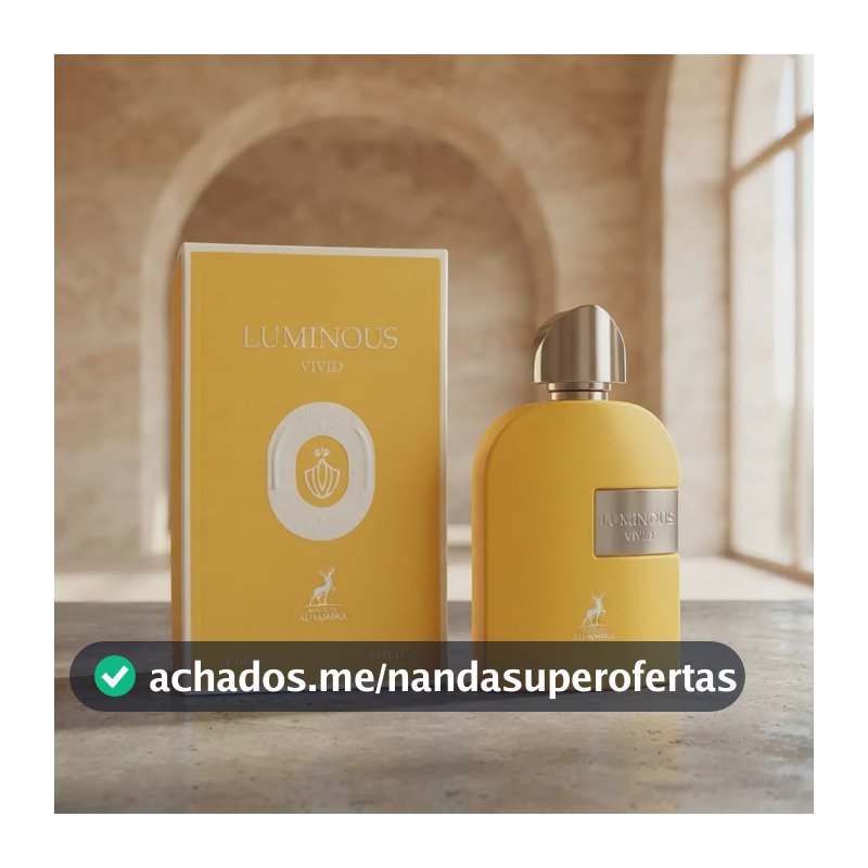 Perfume Arabe Masculino Maison Alhambra Luminous Vivid 100ml