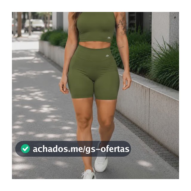 Conjunto Bermuda Feminino Academia Blackout Zero Transparenc