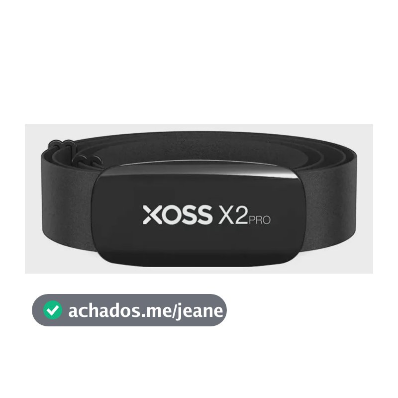 Cinta Cardíaca Xoss X2 Pro Recarregável Bt 5.0 Bike Correr Preto Único