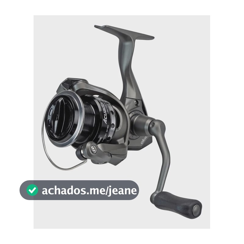 Molinete Okuma Acuador 2500A Preto 7kg 4 Rolamentos Drag 5.0:1 Lado Direito/Esquerdo