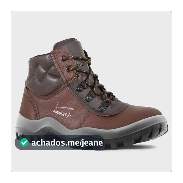 Bota Botina Coturno Miura Trabalho Segurança Bico Pvc Ca Epi