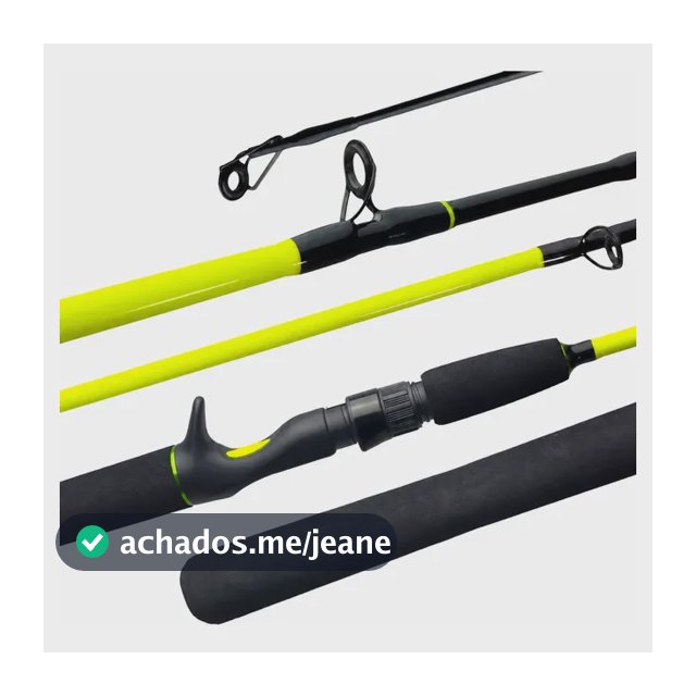 Vara Carretilha 10-20lbs / 12-25lbs Jp Pro Piau - Jaú Pesca Verde Neon
