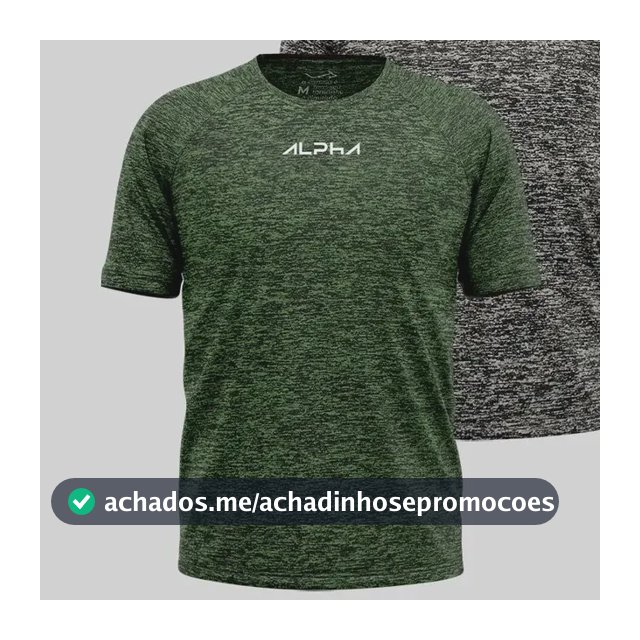 Kit 2 Camisetas New Fluid Masculina Dry Alpha