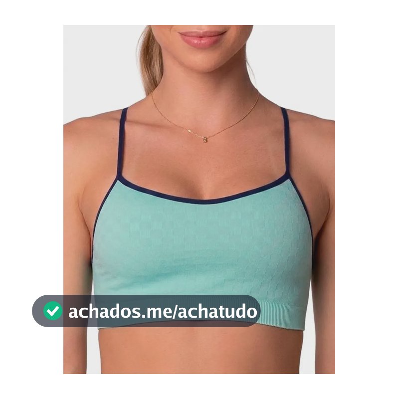 Top Selene Com Bojo Removível Fitness Sem Costura Alça Fina Verde Liso G - 42 A 44