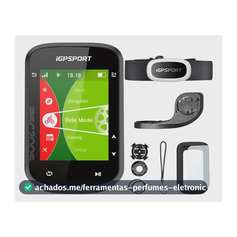 Gps Ciclocomputador Igpsport Bsc200s Bike + Cinta Cardiaca