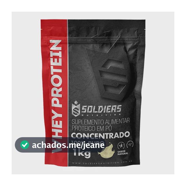Whey Protein Concentrado 1Kg Sabor Natural 100% Puro Importado On / Optimum - Soldiers Nutrition