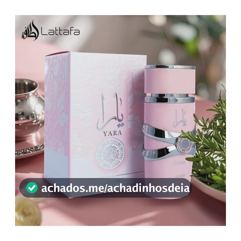 Perfume Lattafa Yara Rosado Eau De Parfum Arabe Ferminino 100ml