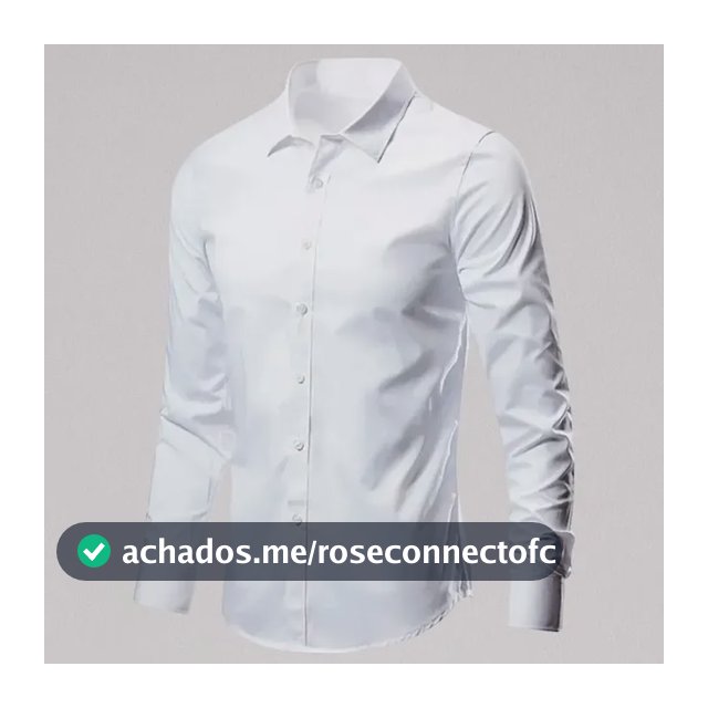 Camisa Social Manga Longa Slim Fit Masculina Clássica